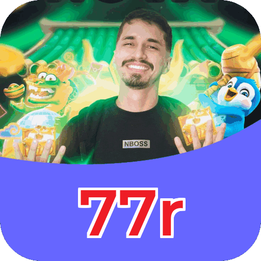 Interface do aplicativo 77r mostrando jogos disponíveis no iOS e Android